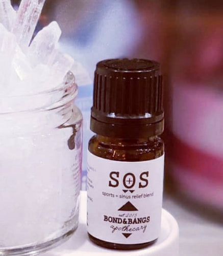 1/6oz SOS essential oil blend for sinus + sports relief