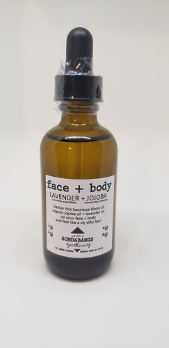 Face+Body Lavender jojoba oil 2oz